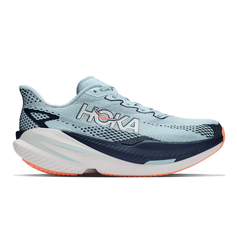 Hoka Mach X 3 Womens Road Running Shoe - Glimmering Blue Varsity Navy
