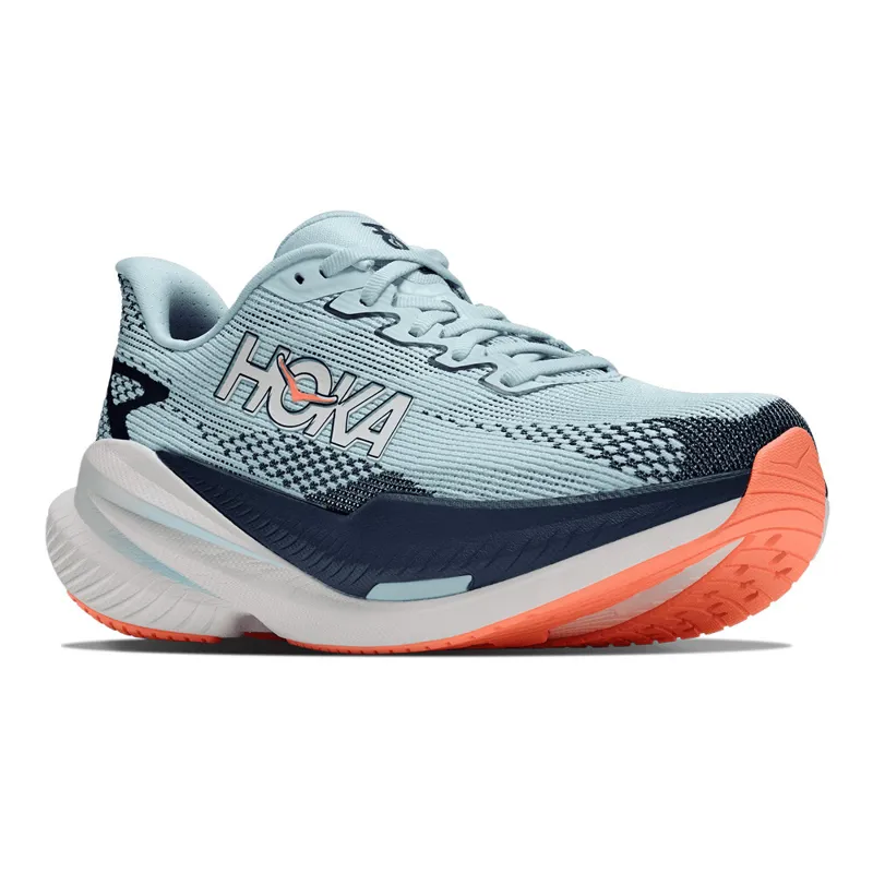 Hoka Mach X 3 Womens Road Running Shoe - Glimmering Blue Varsity Navy-3