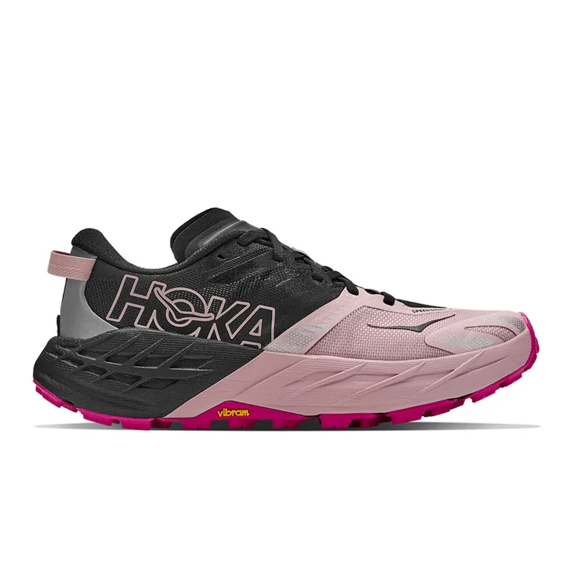 Hoka Speedgoat 7 Women's Trail Running Shoes - Black Pink Opal