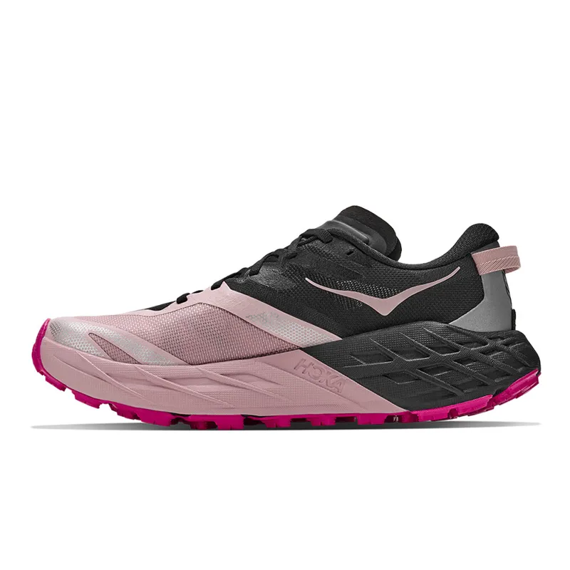 Hoka Speedgoat 7 Women's Trail Running Shoes - Black Pink Opal-5