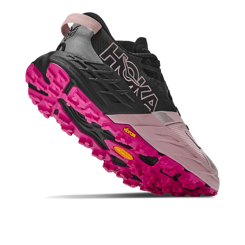 Hoka Speedgoat 7 Women's Trail Running Shoes - Black Pink Opal-3