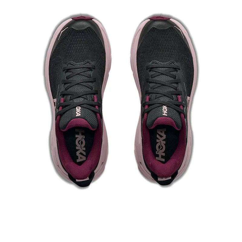 Hoka Challenger 8 ATR Womens Mixed Terrain Running Shoes - Black Pink Opal-2