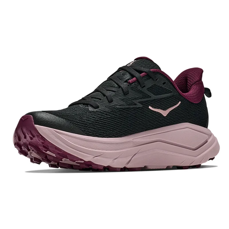 Hoka Challenger 8 ATR Womens Mixed Terrain Running Shoes - Black Pink Opal-5
