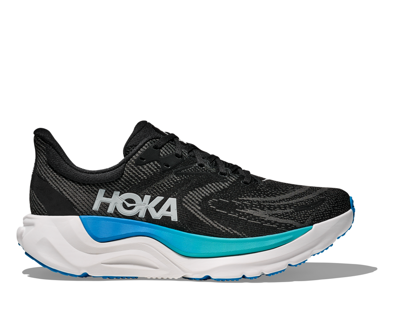 Hoka Arahi 8 Mens Supportive Road Running Shoe - Black Skyward Blue
