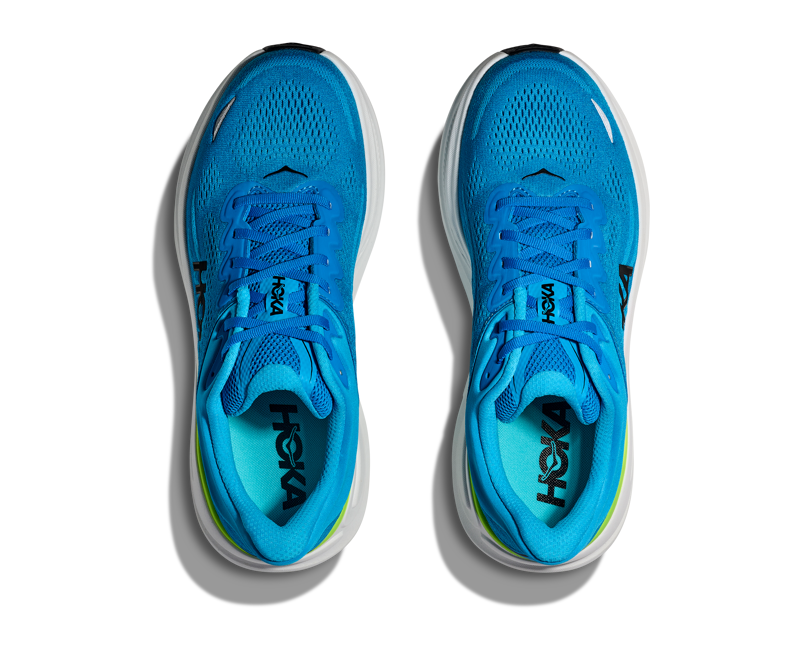 Hoka Bondi 9 Mens Road Running Shoe - Skyward Blue Hoka Blue - UK8.5-5