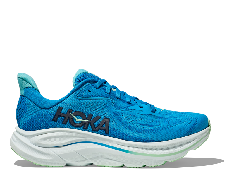 Hoka Clifton 10 Men's Road Running Shoe Wide Fit - Skyward Blue