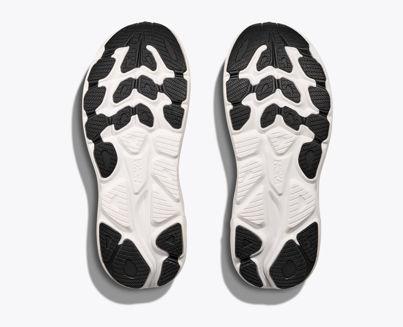 Hoka Clifton 10 Women's Road Running Shoe - Black White-3