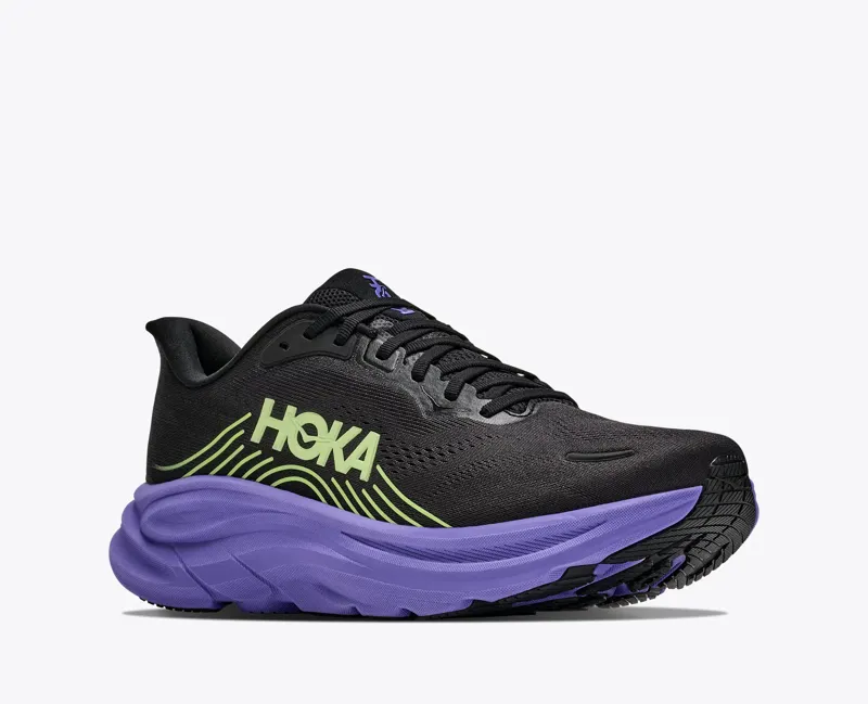 Hoka Clifton 11 Road Running Shoe BLACK NEON YUZU-5