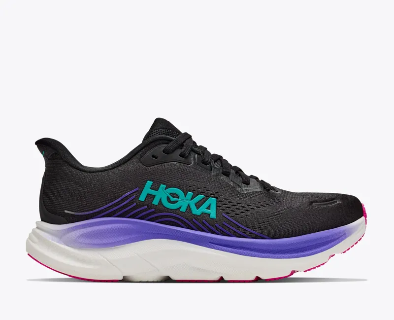 Hoka Clifton 11 Wmns Road Running Shoe BLACK NEON NEBULA