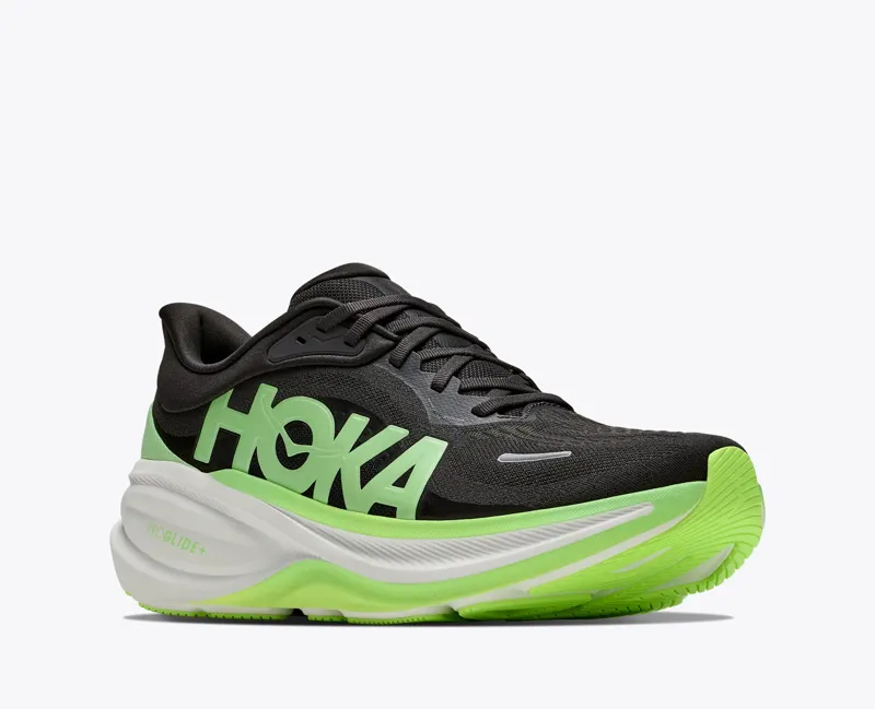 Hoka Clifton Pro CARBON BLACK / TART APPLE Road Running Shoe-4