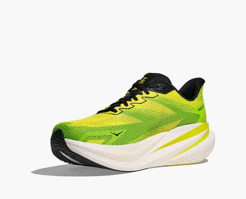 Hoka Mach X 3 Mens Road Running Shoe - Neon Hoka Citrus Neon Lime-2