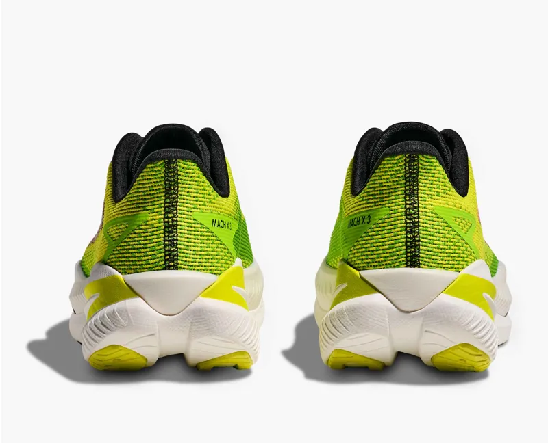 Hoka Mach X 3 Mens Road Running Shoe - Neon Hoka Citrus Neon Lime-4