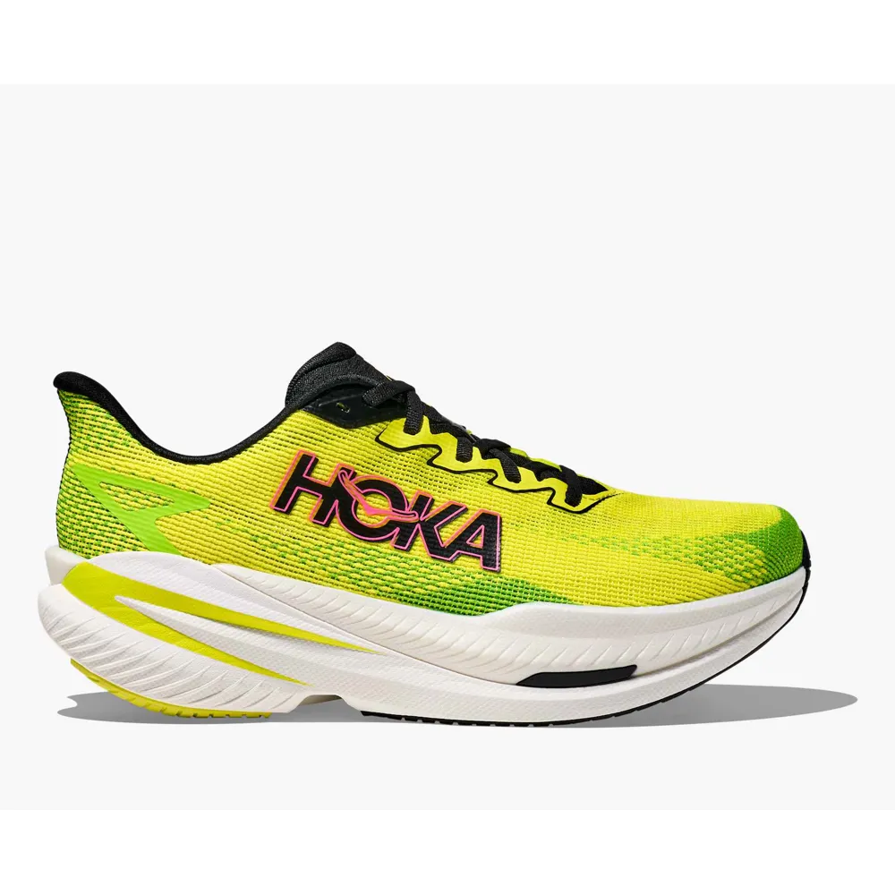 Hoka Mach X 3 Mens Road Running Shoe - Neon Hoka Citrus Neon Lime 10 UK
