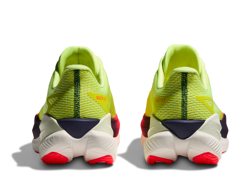 Hoka Mach X 3 Men's Ropad Running Shoe - Neon Yuzu Squid Ink-4