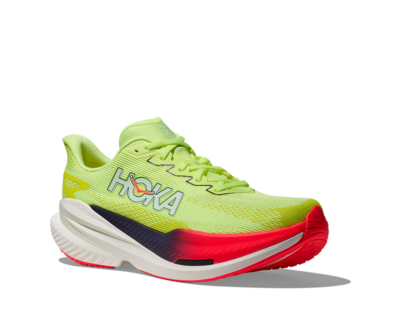 Hoka Mach X 3 Men's Ropad Running Shoe - Neon Yuzu Squid Ink-3