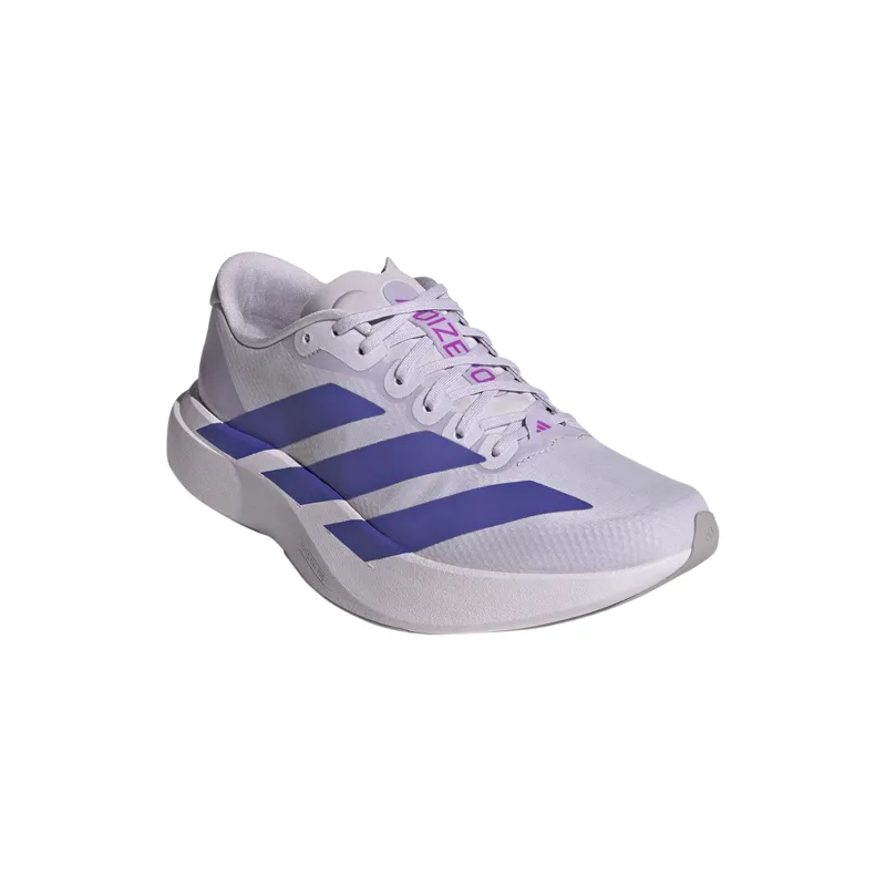 Adidas Womens Adizero Evo SL Woven Road Running Shoes - Glory Grey Solar Purple Tint-1