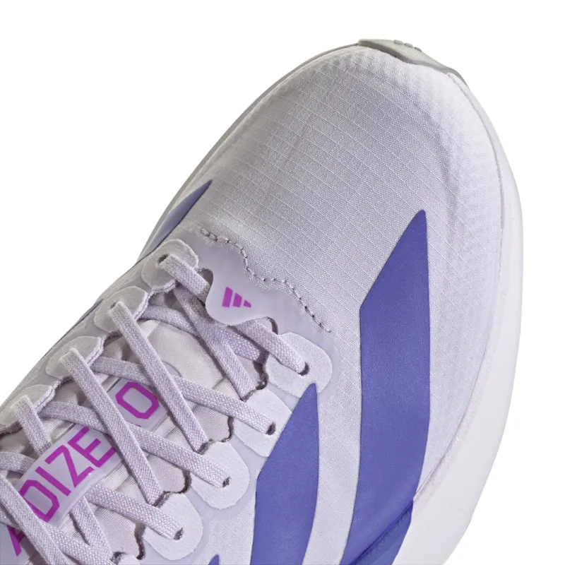 Adidas Womens Adizero Evo SL Woven Road Running Shoes - Glory Grey Solar Purple Tint-4