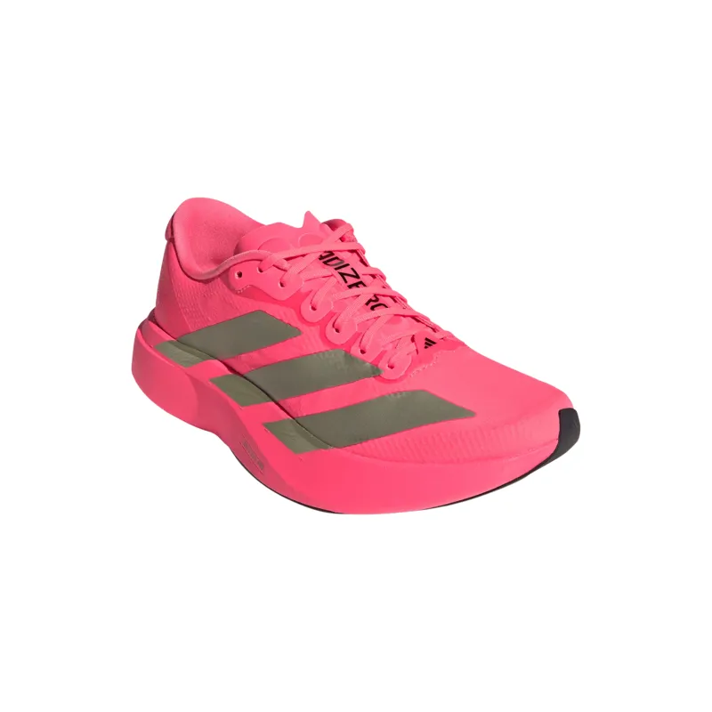 Adidas Adizero Evo SL Woven Womens Road Running Shoes - Solar Turbo Core Black Carbon-4