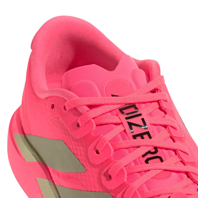 Adidas Adizero Evo SL Woven Womens Road Running Shoes - Solar Turbo Core Black Carbon-6