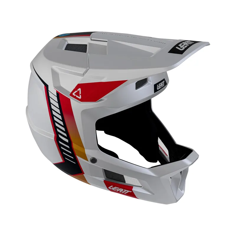 Leatt MTB Gravity 2.0 Full Face Helmet in White Black
