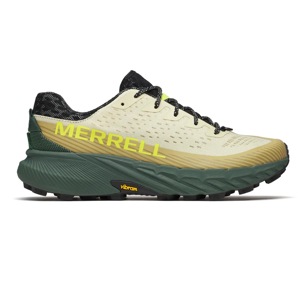 Merrell Agility Peak 5 Mens Trail Running Shoes - Beach Khaki 10 UK