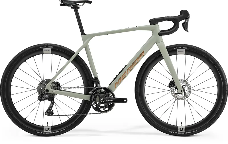 Merida Mission 7000 Carbon Gravel Bike Matt Early Moss Grey Bronze
