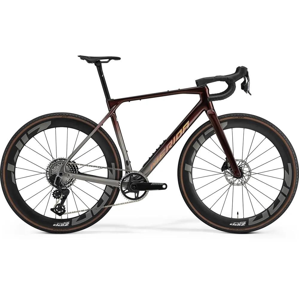 Merida Mission 9000 Carbon Gravel Bike Gunmetal Grey To Wildberry Fade