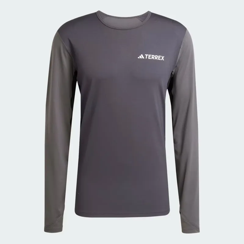 Adidas Terrex Multi Synthetic Long Sleeve Base Layer - Carbon Grey Six