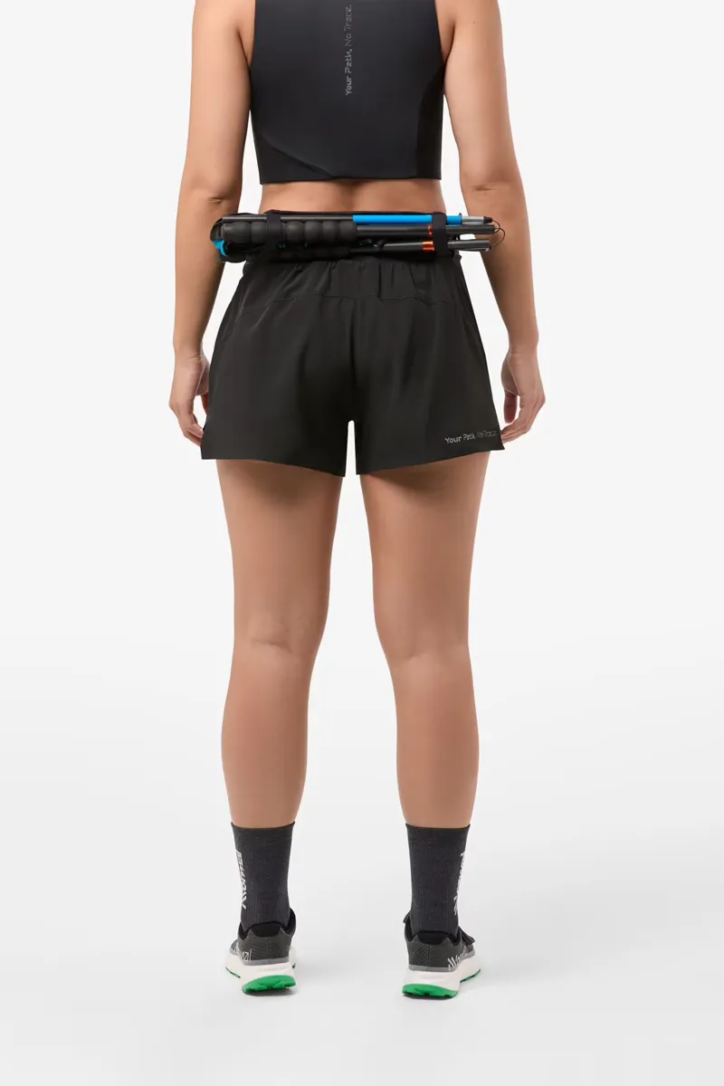 Nnormal Womans Running Race Shorts - Black-2