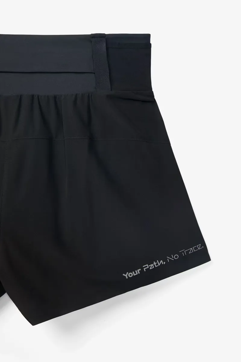 Nnormal Womans Running Race Shorts - Black-3