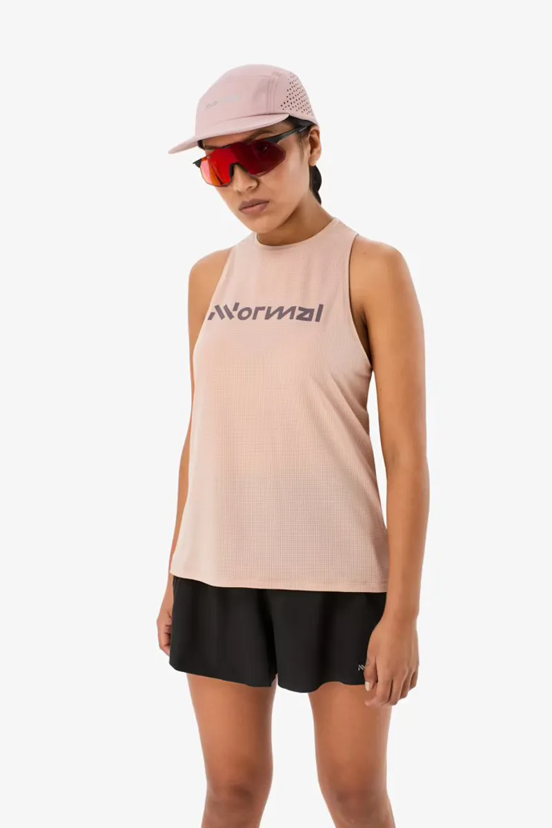 Nnormal Womens Race Running Tank Tee - Dusty Pink-1