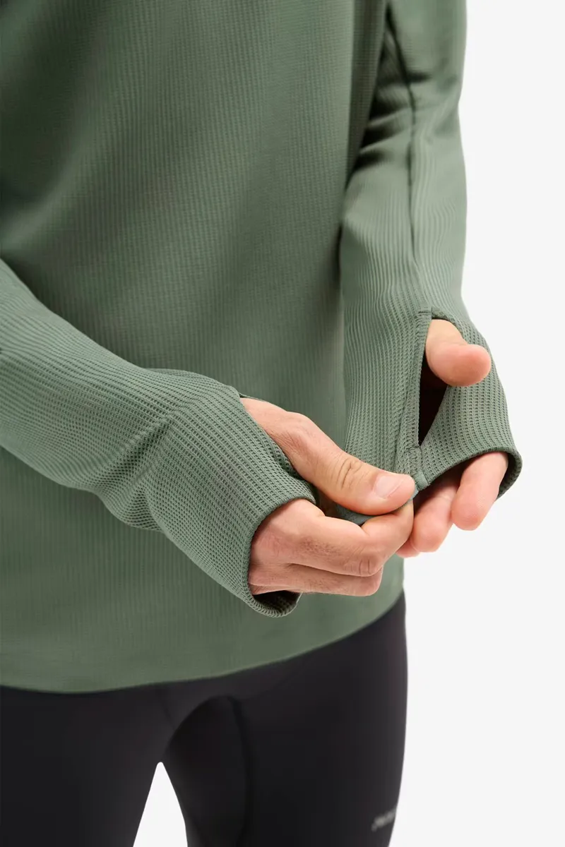 Nnormal Men's Trail Long Sleeve - Dark Green - Small-4