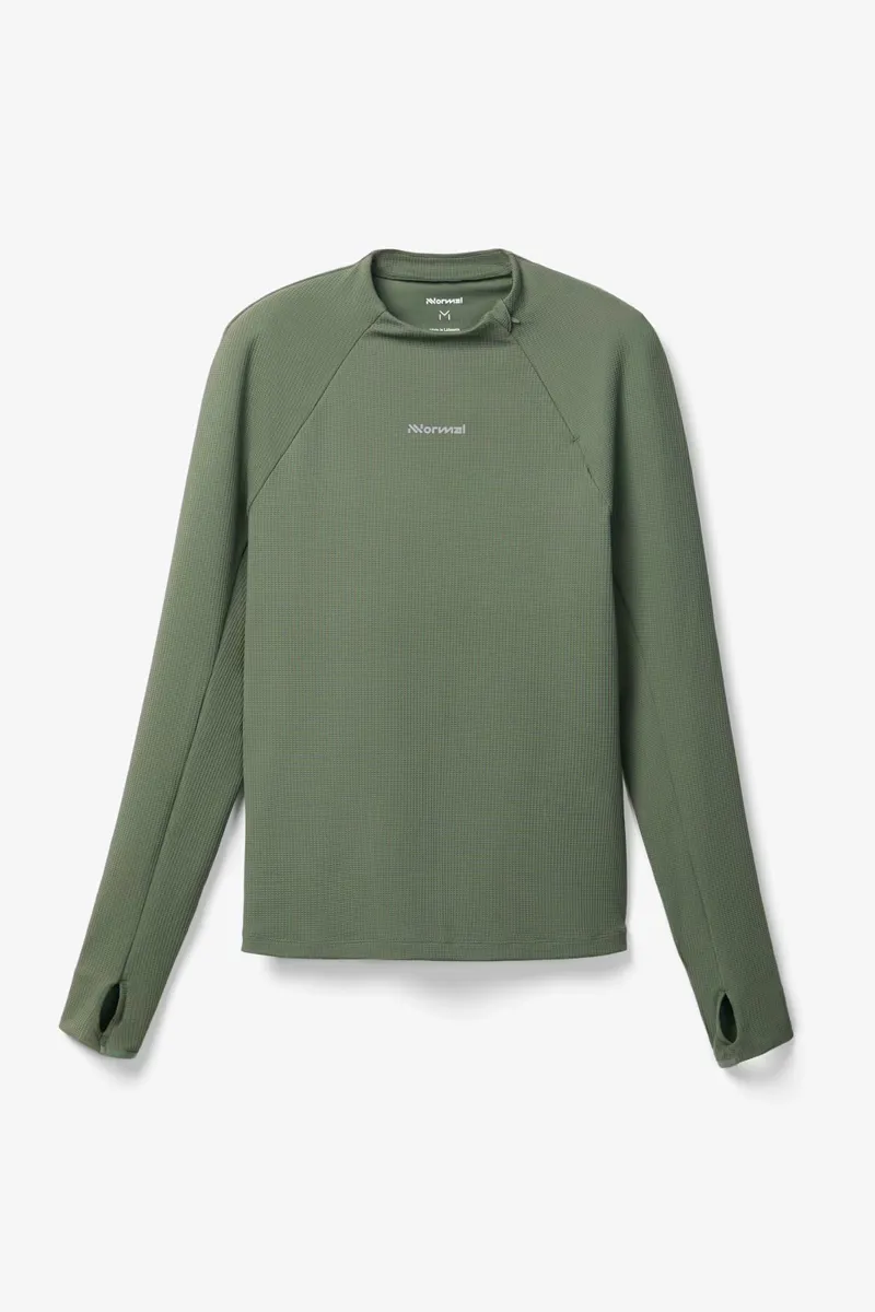 Nnormal Men's Trail Long Sleeve - Dark Green - Large