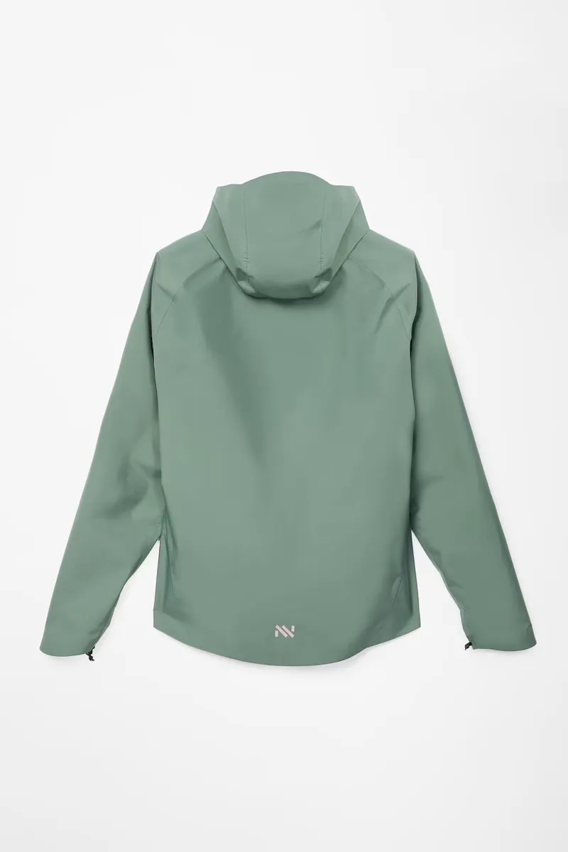 Nnormal Women's Trail Running Rain Jacket - Green-1