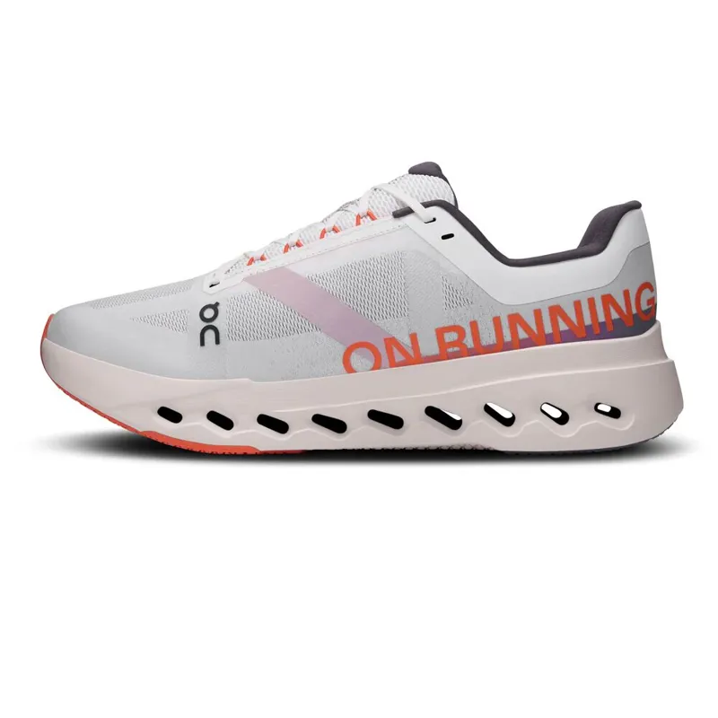 On Cloudsurfer Next Womens Road Running Shoes - White Flame-4