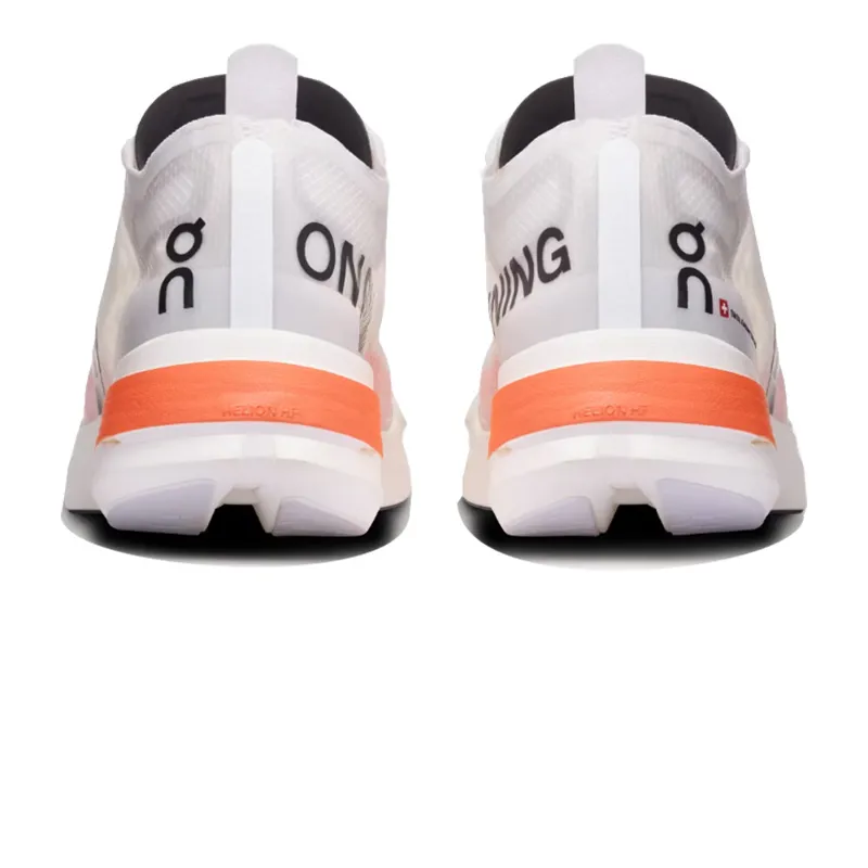 On Cloudboom Strike Carbon Fiber Road Race Running Shoe - White Black-3