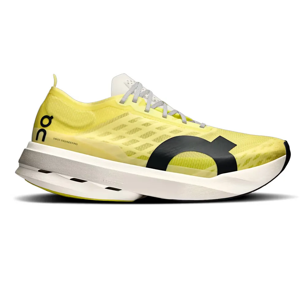 On Cloudboom Strike Womens Carbon Plated Road Running Shoe - Limelight Wolf 7 UK