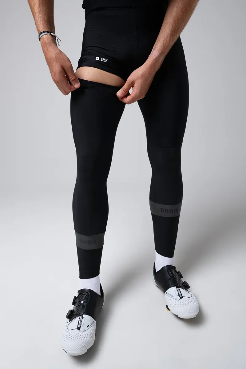 Gobik Kaba 2.0 Thermal Knee Warmers - Pitch Black-2