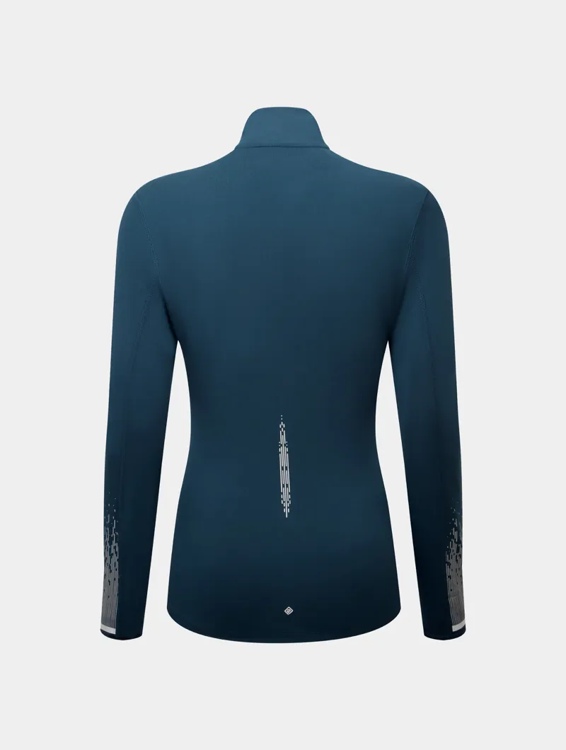 Ronhill Women's Tech Reflect Half Zip Running Top - Dark Navy Reflect-1