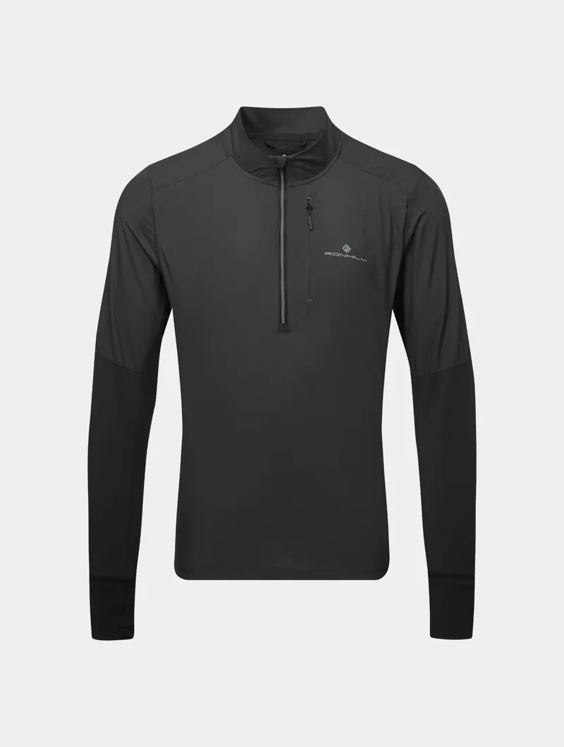 Ronhill Tech Wind Block 1/2 Zip Running Jacket - Black