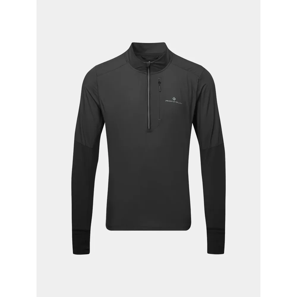 Ronhill Tech Wind Block 1/2 Zip Running Jacket - Black