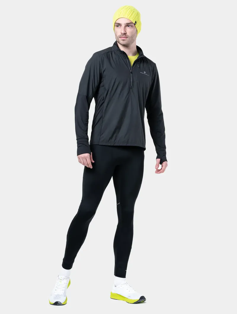 Ronhill Tech Wind Block 1/2 Zip Running Jacket - Black-2