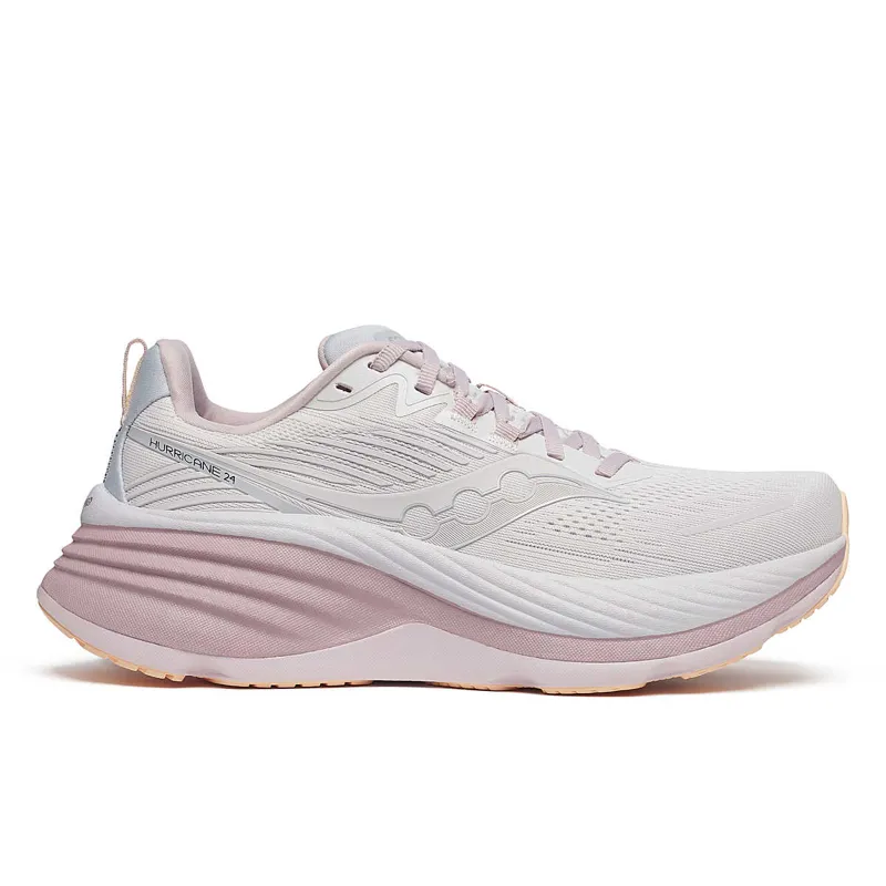 Saucony Hurricane 24 Womans Road Running Shoes - Cloud Bloom