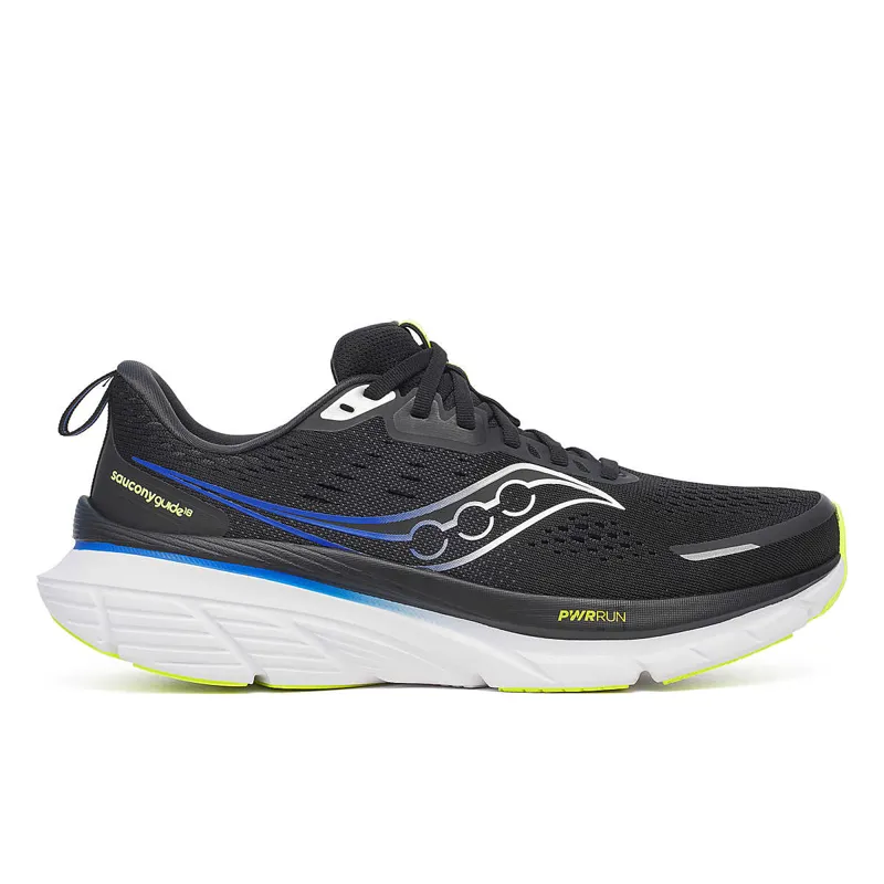 Saucony Guide 18 Mens Support Road Running Shoe - Black Lapis
