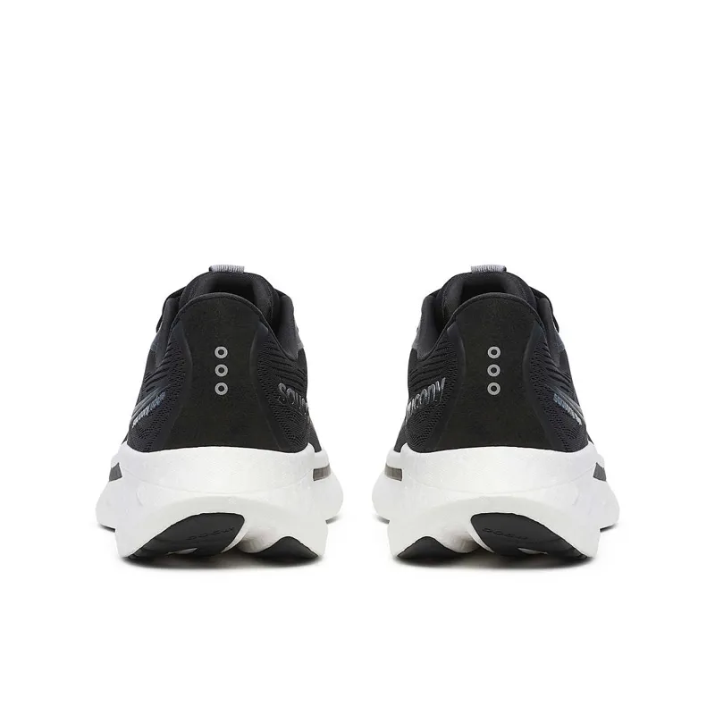 Saucony Ride 18 Womens Road Running Shoes - Black White-1