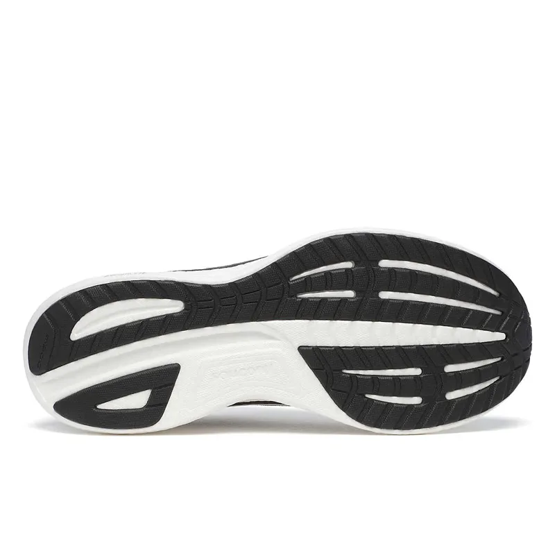 Saucony Ride 18 Womens Road Running Shoes - Black White-3