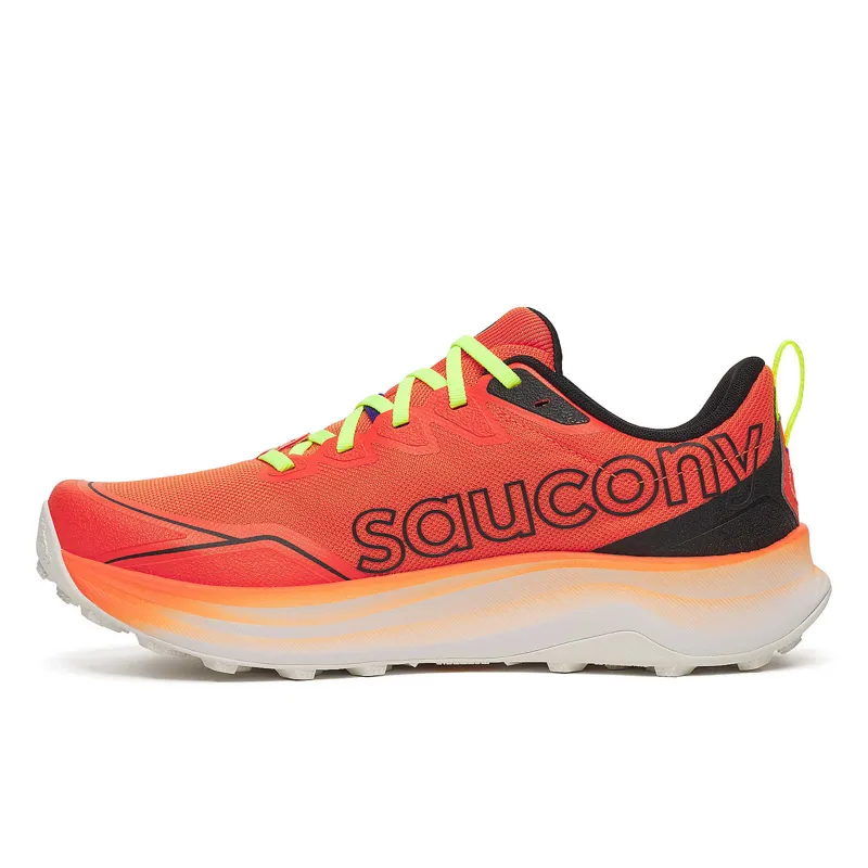 Saucony Peregrine 16 Men's Trail Running Shoes - Fire Black-4
