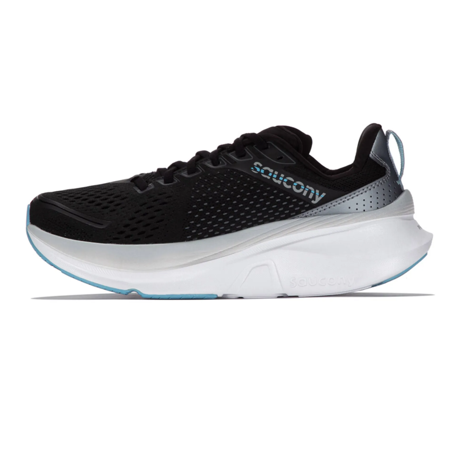 Saucony Guide 17 Womens Road Running Shoes Black Fog