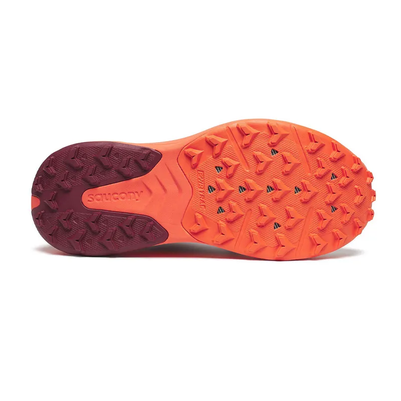 Saucony Xodus Ultra 3 Womens Trail Running Shoes - Currant Pepper - UK5-1