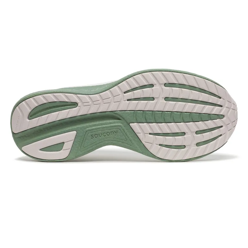 Saucony Ride 18 Road Running Shoes - White Olivine-1